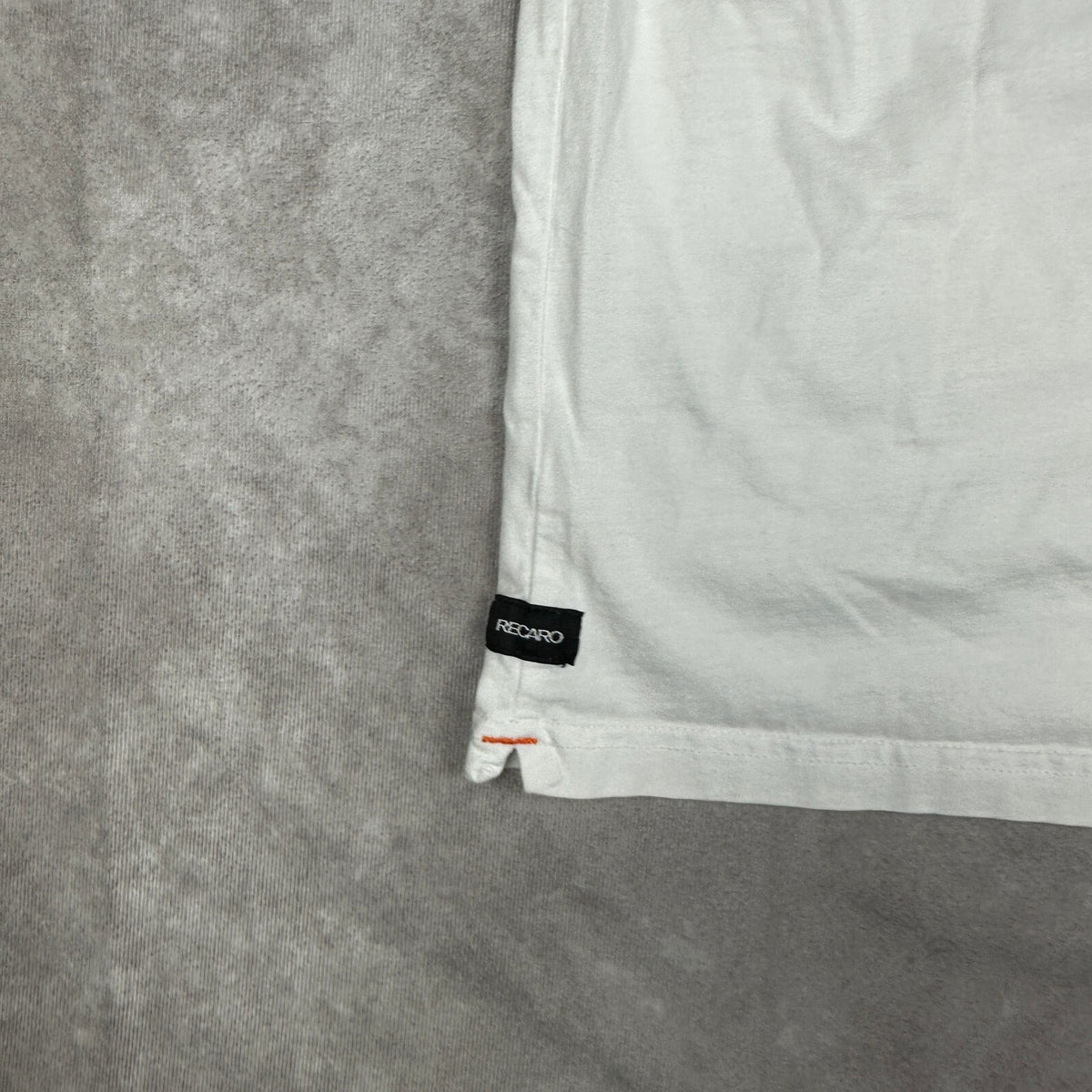 Recaro Logo T-Shirt Mens XXL White Tonal Racing Seats JDM
