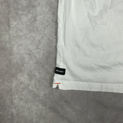 Recaro Logo T-Shirt Mens XXL White Tonal Racing Seats JDM