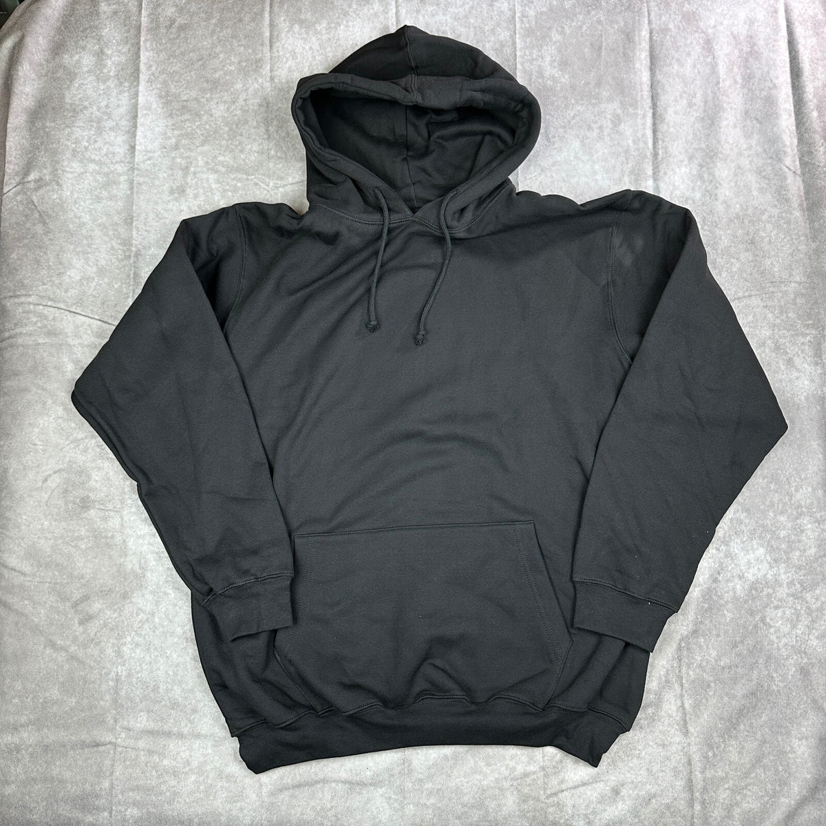 NWT Bayside Mens XL Black Hoodie Casual Sweatshirt USA Made
