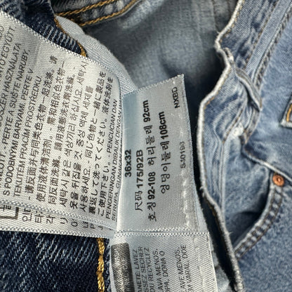 Vintage Levi's 505 Mens 36x32 Blue Denim Jeans