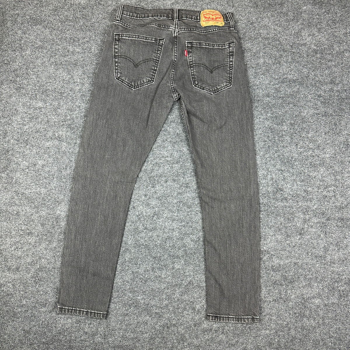 Vintage Levi's 512 Mens 32x32 Gray Slim Fit Jeans