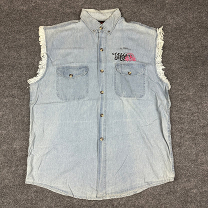 Biker's Edge Denim Vest Mens 2XL Victory Motorcycle