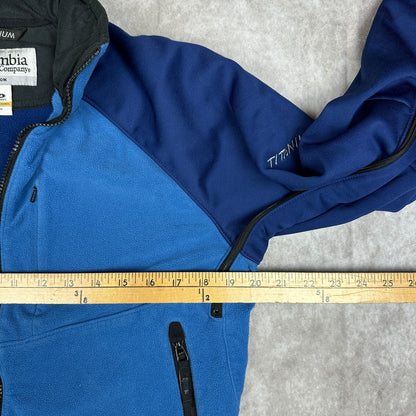 Columbia Titanium Fleece Jacket Womens M Blue Interchange