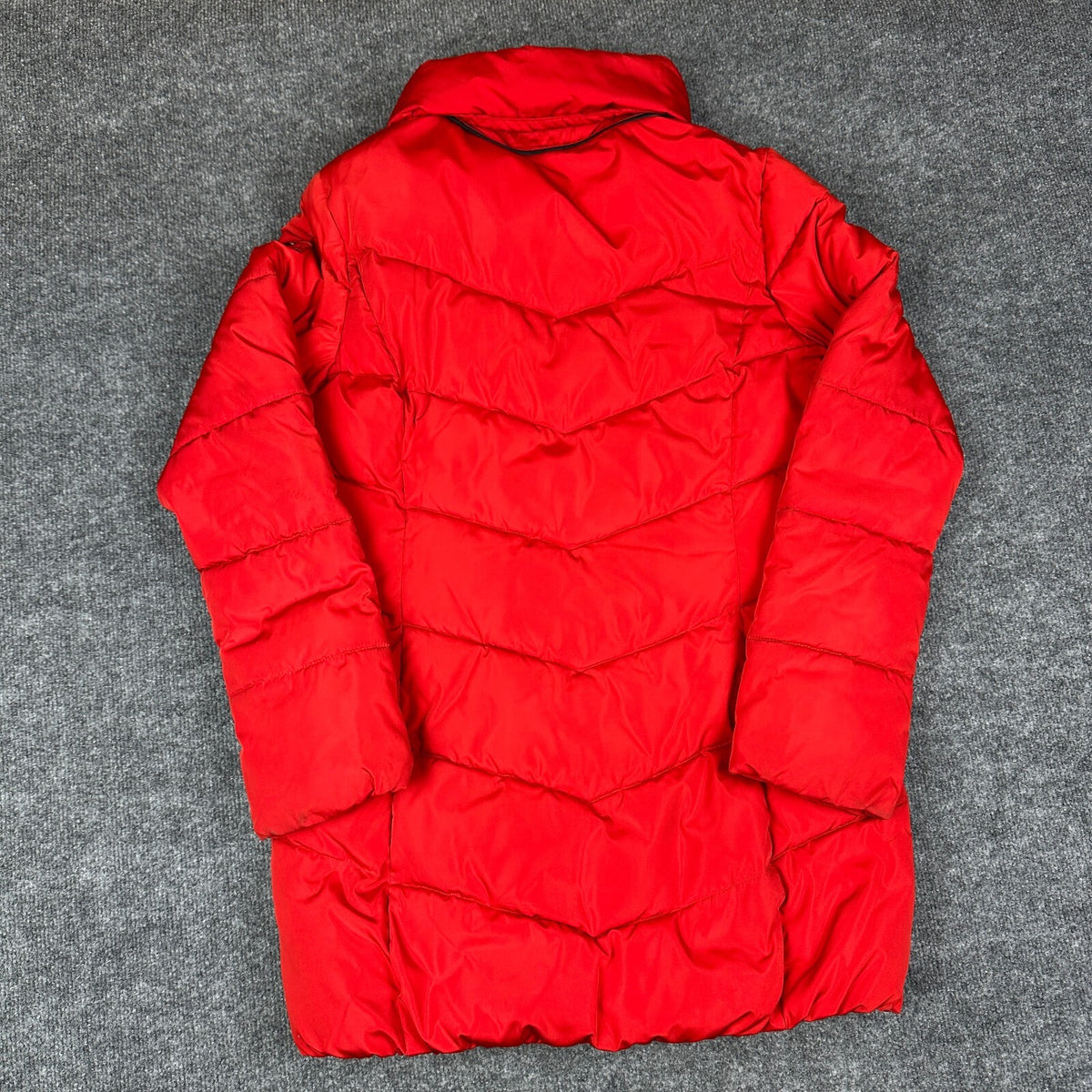 Calvin Klein Puffer Jacket Womens S Red Winter Coat