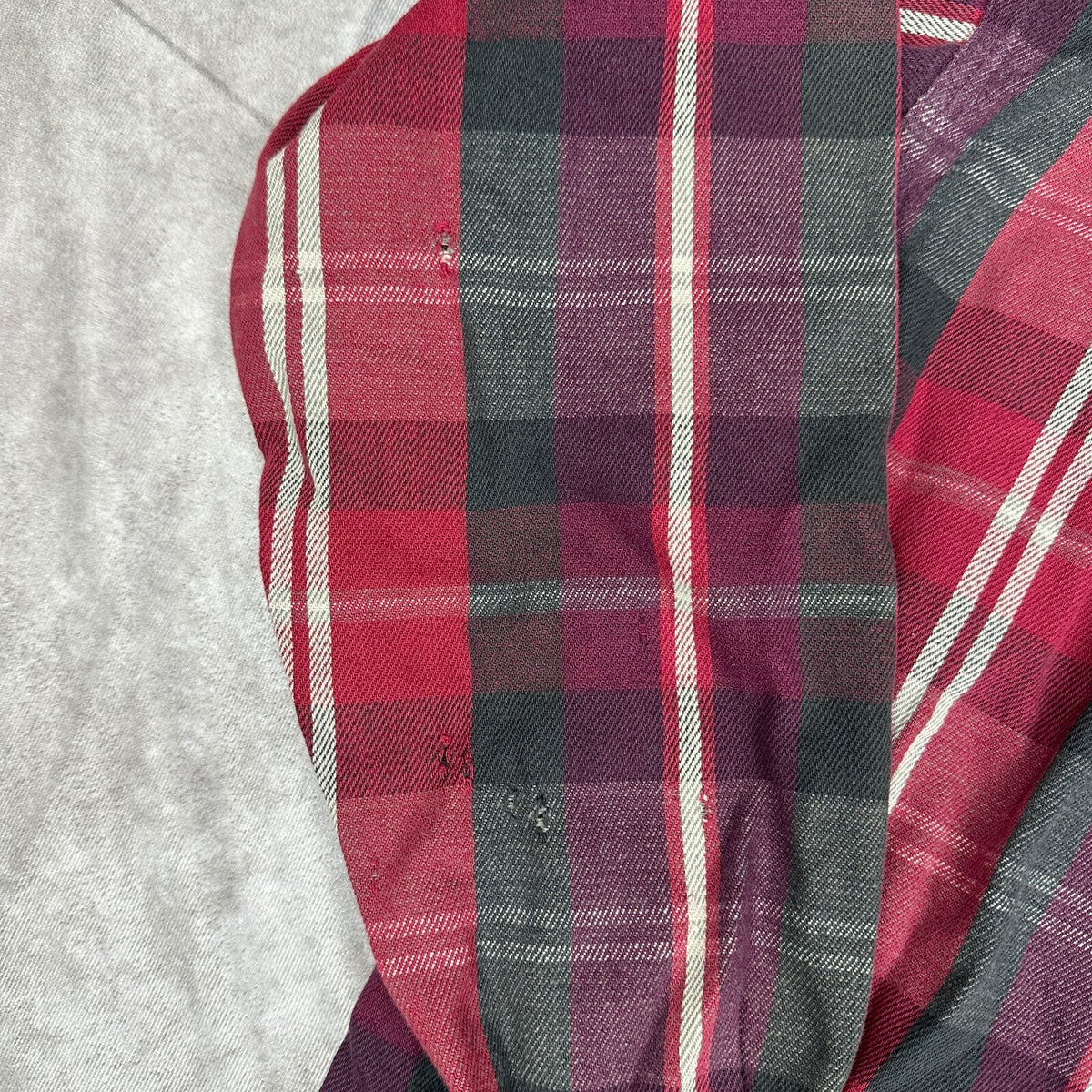Vintage Eddie Bauer McKinley Flannel Shirt Mens LT Red Plaid