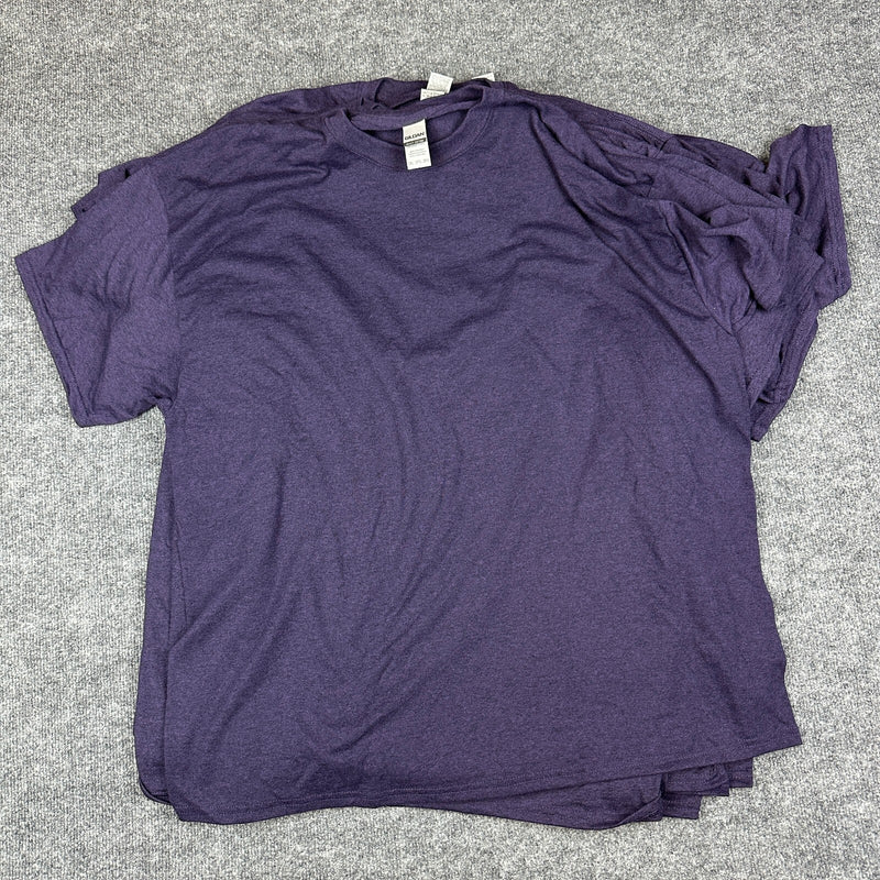 Lot of 12 Gildan G5000 Blank Tees XL Heather Purple NWT