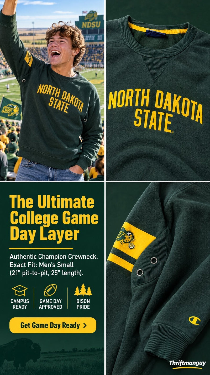 Champion North Dakota State Bison Sweatshirt Mens Small