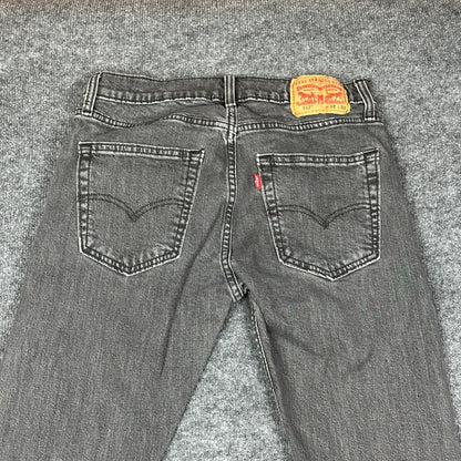 Vintage Levi's 512 Mens 32x32 Gray Slim Fit Jeans