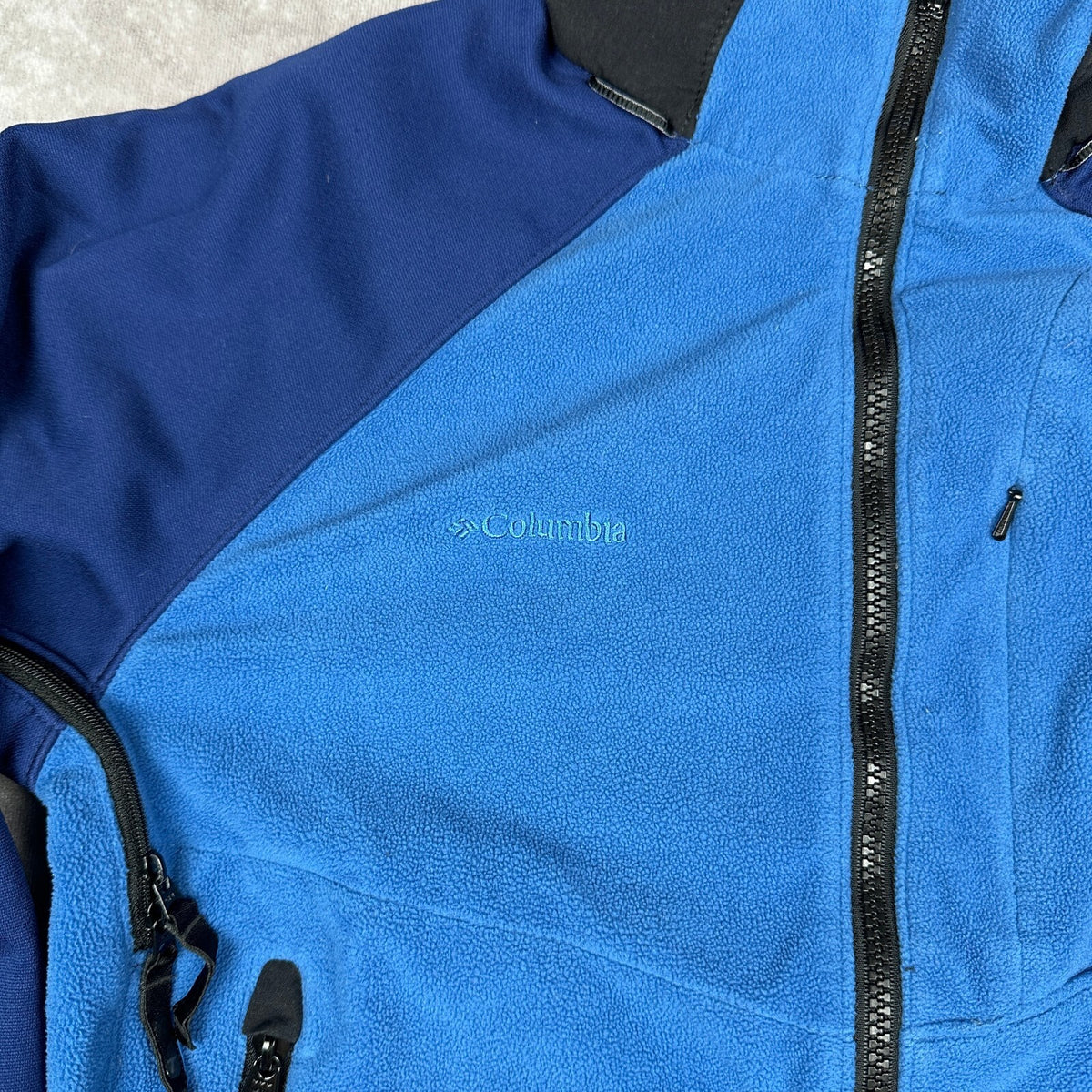 Columbia Titanium Fleece Jacket Womens M Blue Interchange