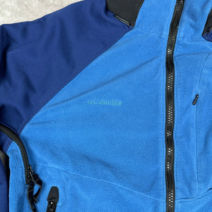 Columbia Titanium Fleece Jacket Womens M Blue Interchange