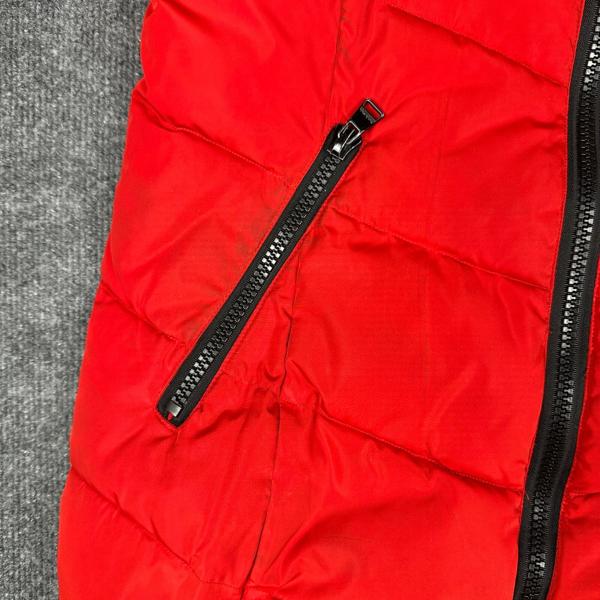 Calvin Klein Puffer Jacket Womens S Red Winter Coat