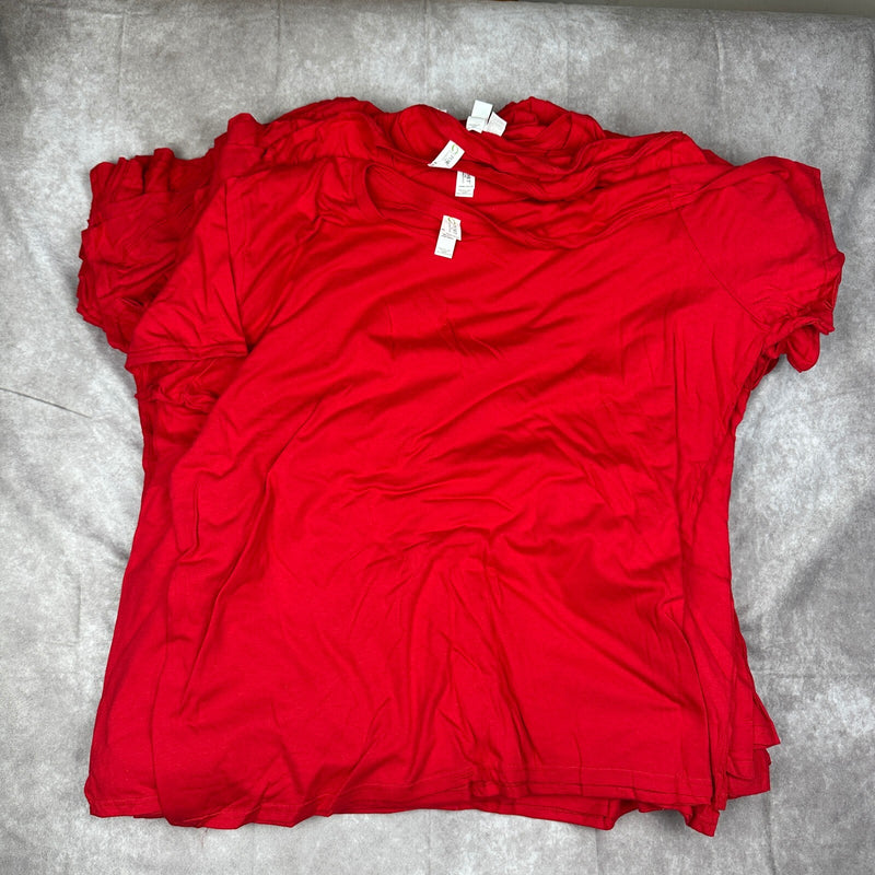 NWT Lot of 21 Port & Company Womens 4XL Red T-Shirts