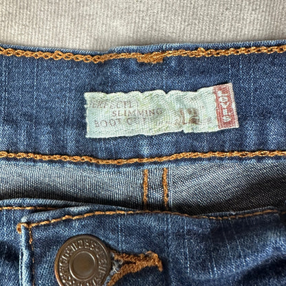 Levis 512 Perfectly Slimming Bootcut Jeans Womens 8M Blue
