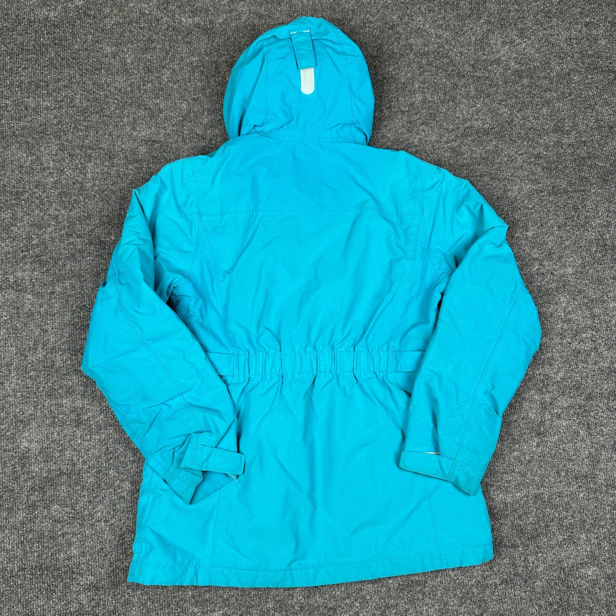Lands' End Girls Large 14 Blue Hooded Jacket Lightweight