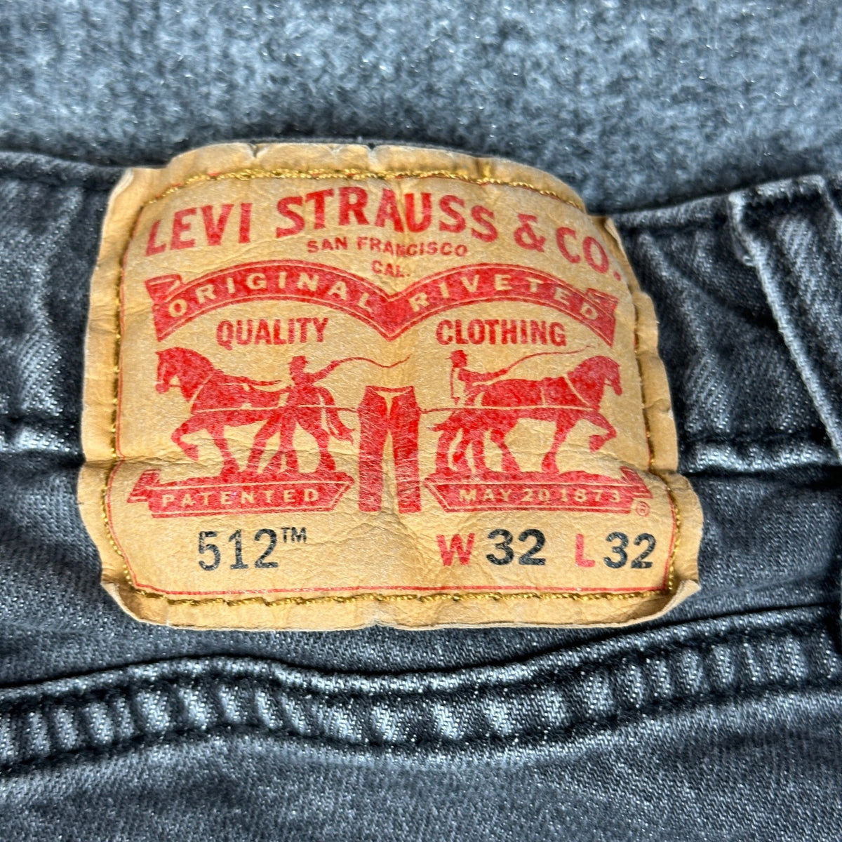Vintage Levi's 512 Mens 32x32 Gray Slim Fit Jeans