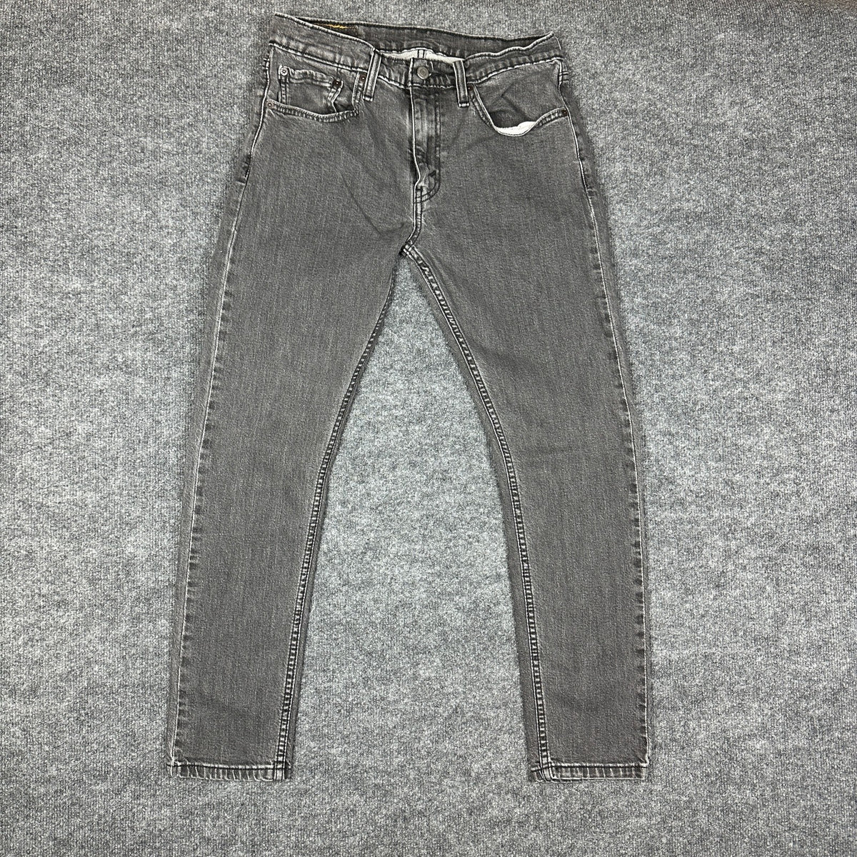 Vintage Levi's 512 Mens 32x32 Gray Slim Fit Jeans