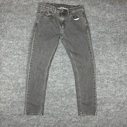 Vintage Levi's 512 Mens 32x32 Gray Slim Fit Jeans