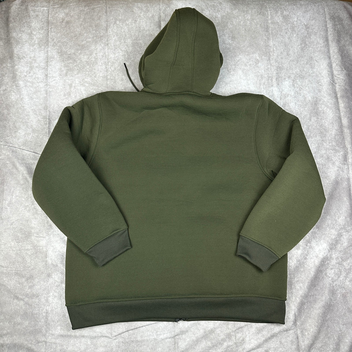 Bass Creek Outfitters Mens XL Olive Green Sherpa Hoodie