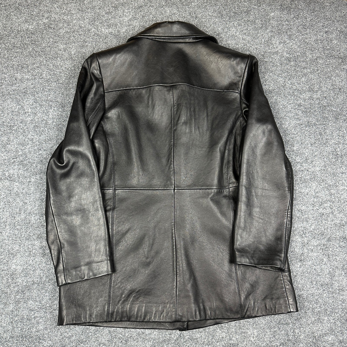 Style & Co. Womens Leather Jacket 16W Black Car Coat