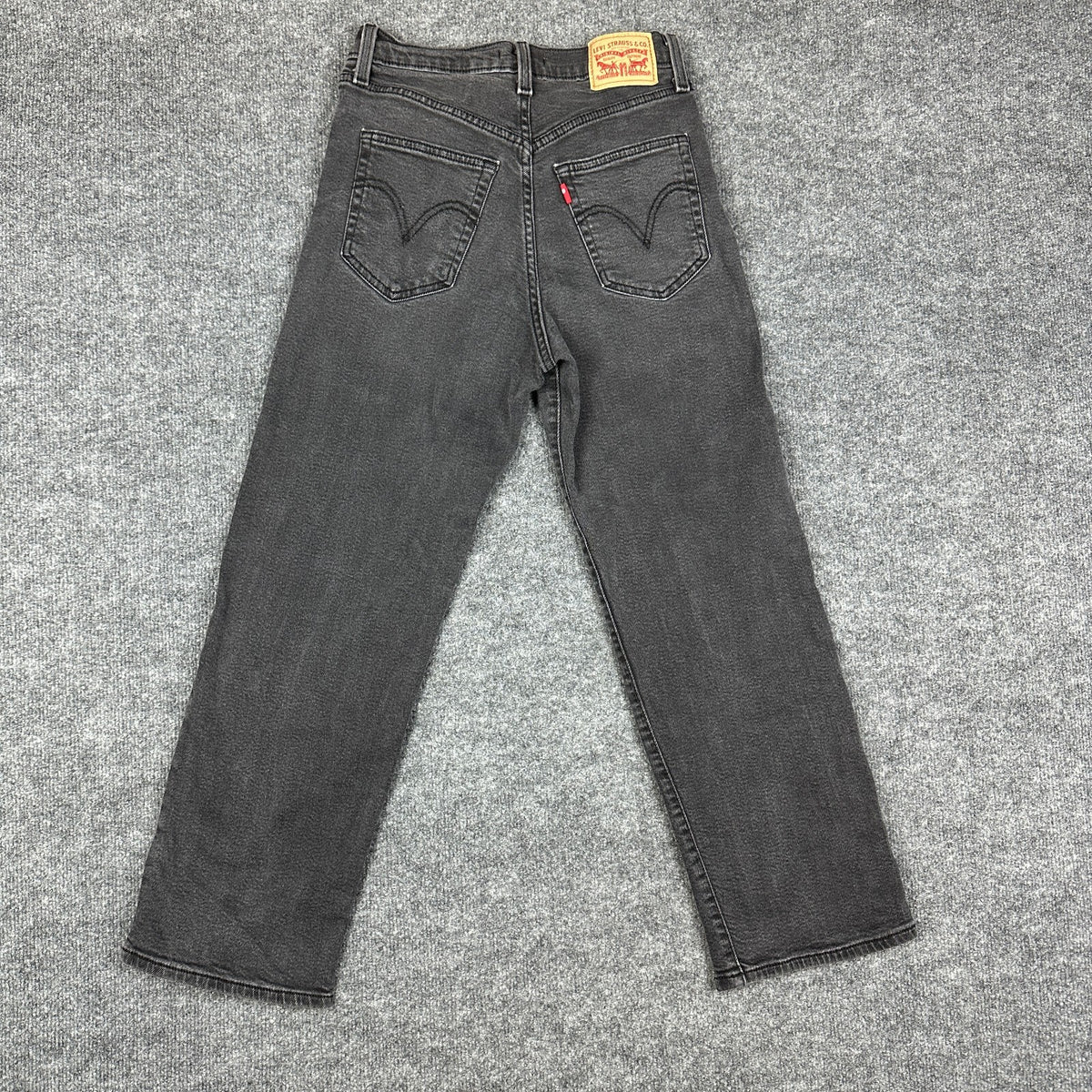 Levi's Ribcage Straight Ankle Womens 27x27 Black Jeans