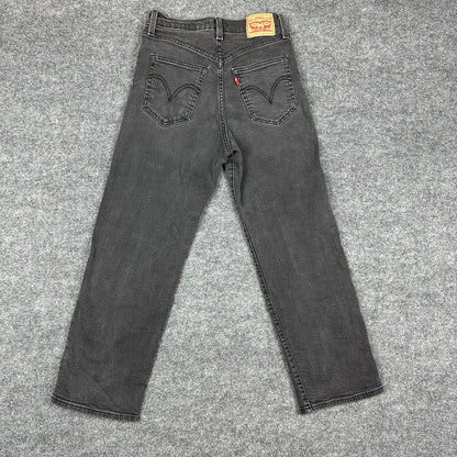 Levi's Ribcage Straight Ankle Womens 27x27 Black Jeans