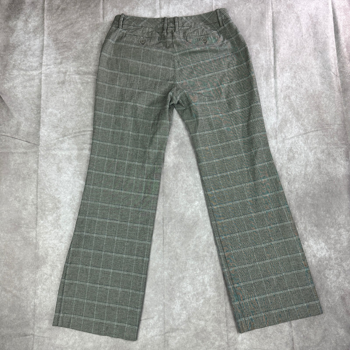 Gap Womens Straight Fit Pants Size 6 Gray Plaid
