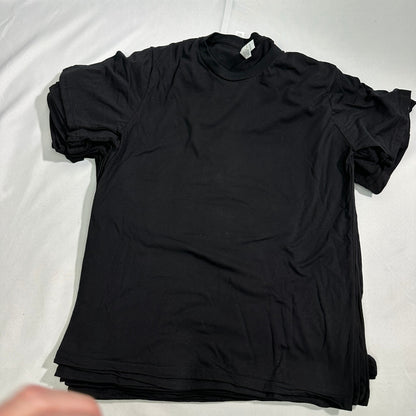NWT Royal Apparel T-Shirt Mens M Black Blend T-shirt 10 Pack