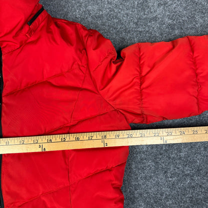 Calvin Klein Puffer Jacket Womens S Red Winter Coat