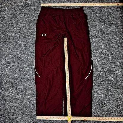 Under Armour Loose Track Pants Mens L Maroon Athletic