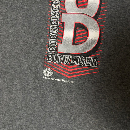 Vintage 1991 Budweiser BUD Anheuser Busch Tee Mens L