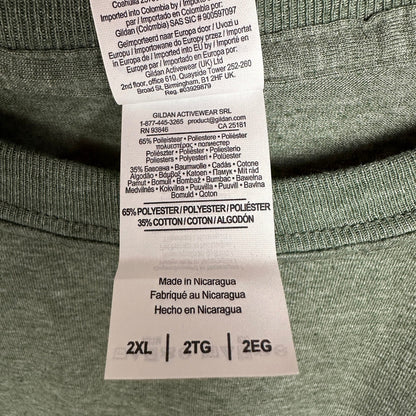 NWT Gildan Mens 2XL T-Shirt Military Green Soft Lot of 9