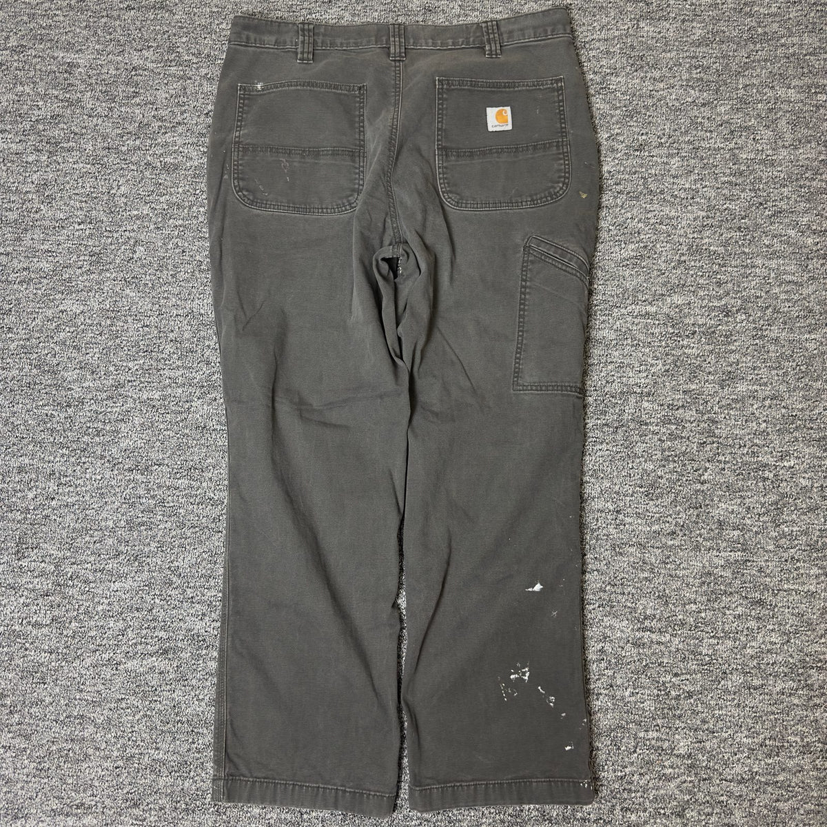 Carhartt Relaxed Fit Pants Mens 36x30 Gray Baggy Workwear