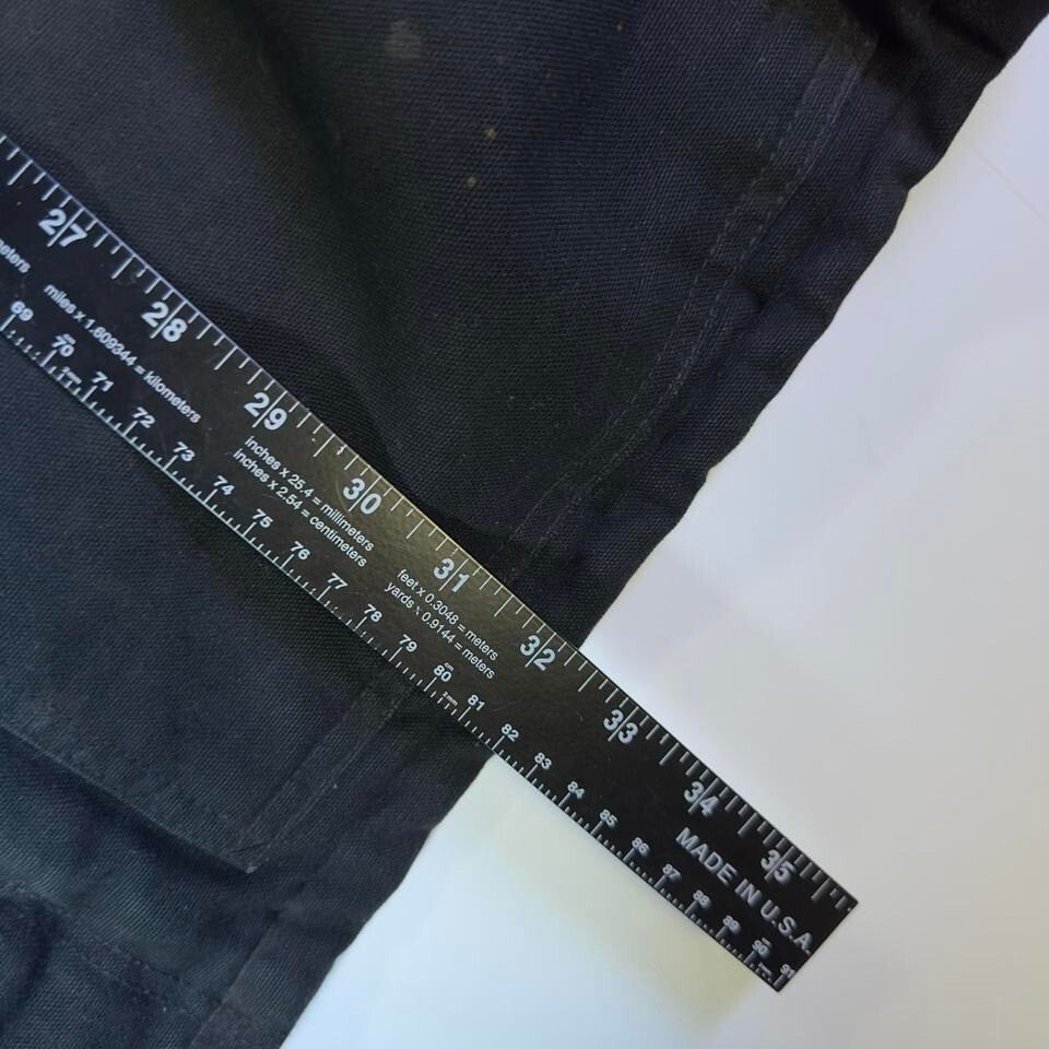 Vintage Carhartt Work Jacket Mens XL Black Canvas Paint St