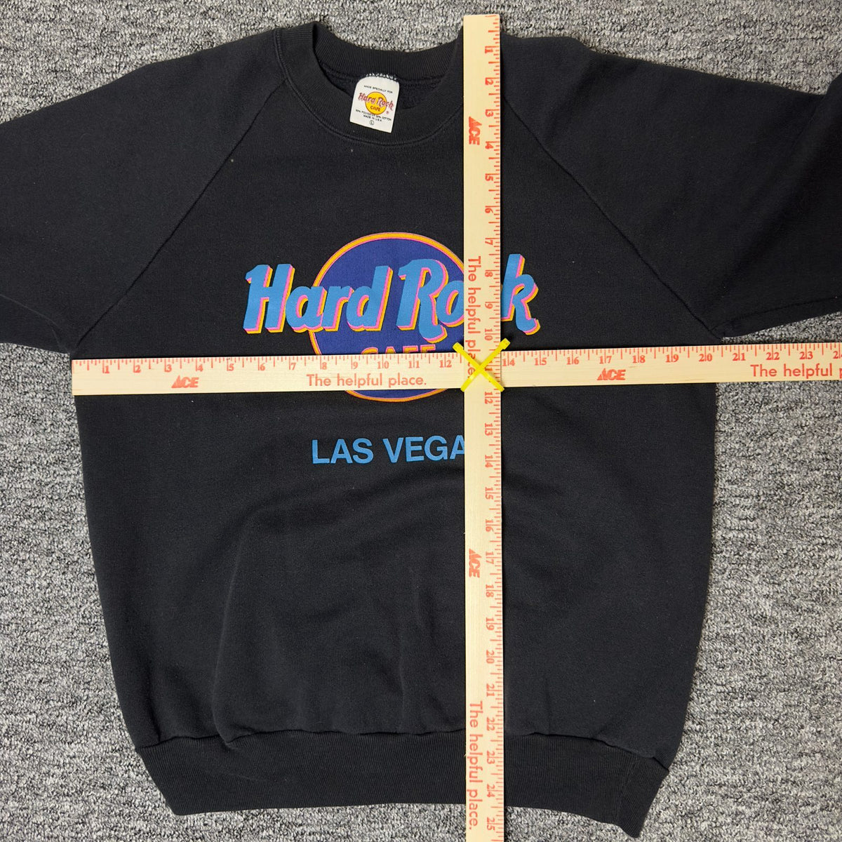 Vintage Hard Rock Cafe Las Vegas Sweatshirt Mens L Black