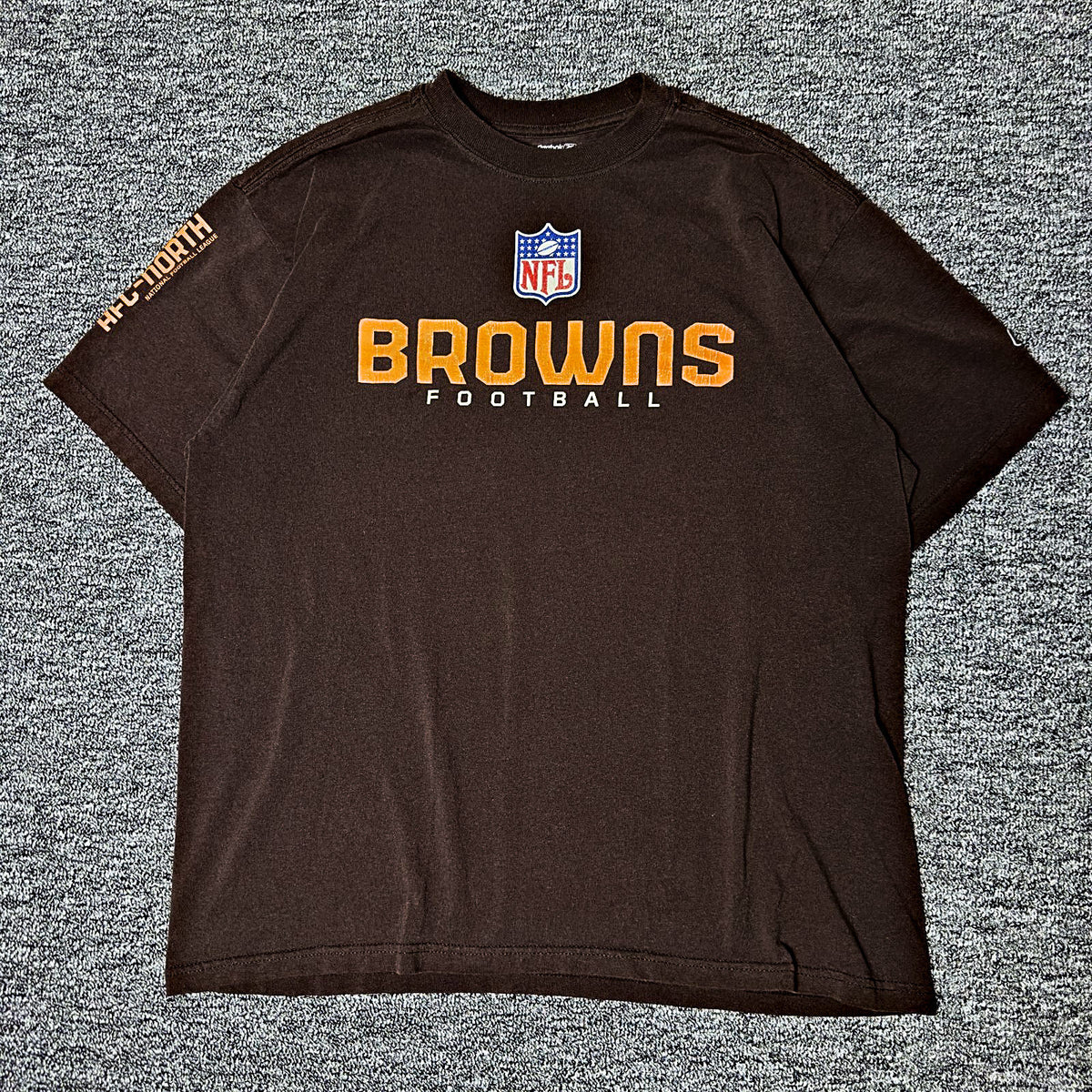 Reebok Cleveland Browns NFL Football Tee Mens L Brown