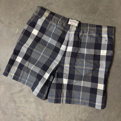 Vintage Daniel Cremieux Swim Trunks Mens L Blue Plaid