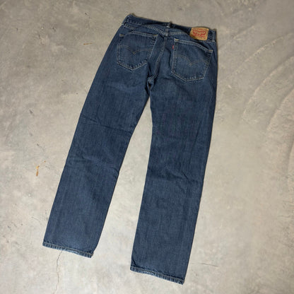 Levis 505 Regular Fit Straight Leg Jeans Men 36x34 Blue