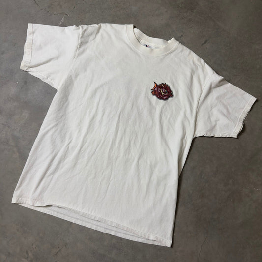Vintage Yazbek Cancun Mexico Piranha T-Shirt Mens XL Y2K