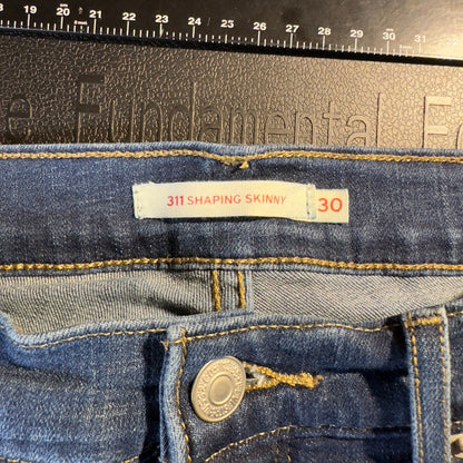 Levis 311 Shaping Skinny Jeans Womens 30 Dark Indigo Wash