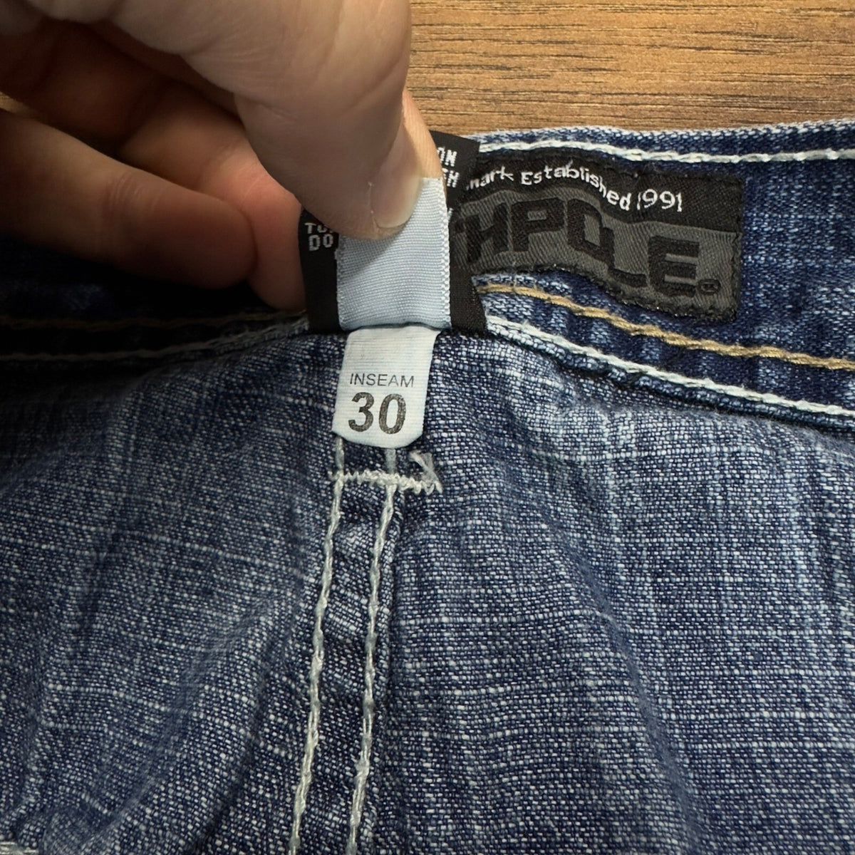 Y2K Southpole Baggy Jeans Mens 38x30 Medium Wash Wide Leg