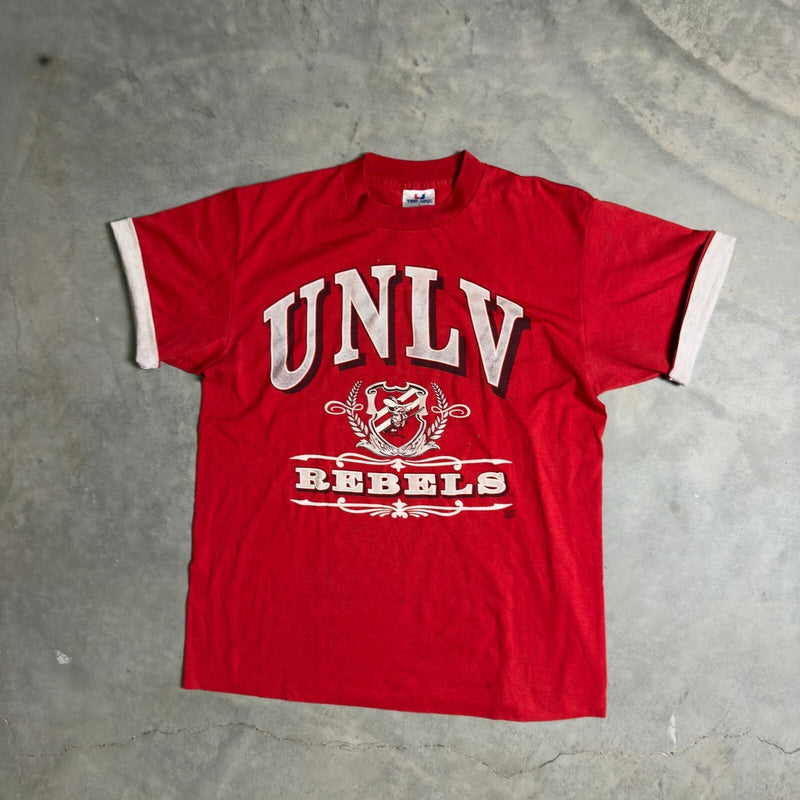 Vintage Tee Jays UNLV Rebels T-Shirt Mens L Red 90s