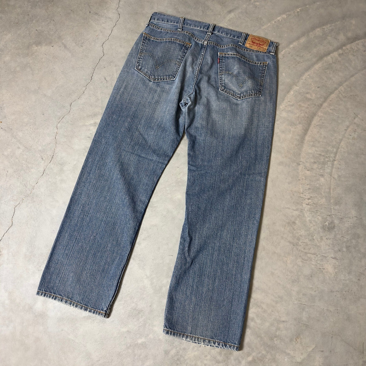 Levis 559 Relaxed Straight Jeans Mens 36x32 Blue Baggy