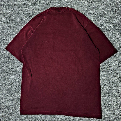 Vintage Honors Pocket Tee Mens L Maroon Made in USA