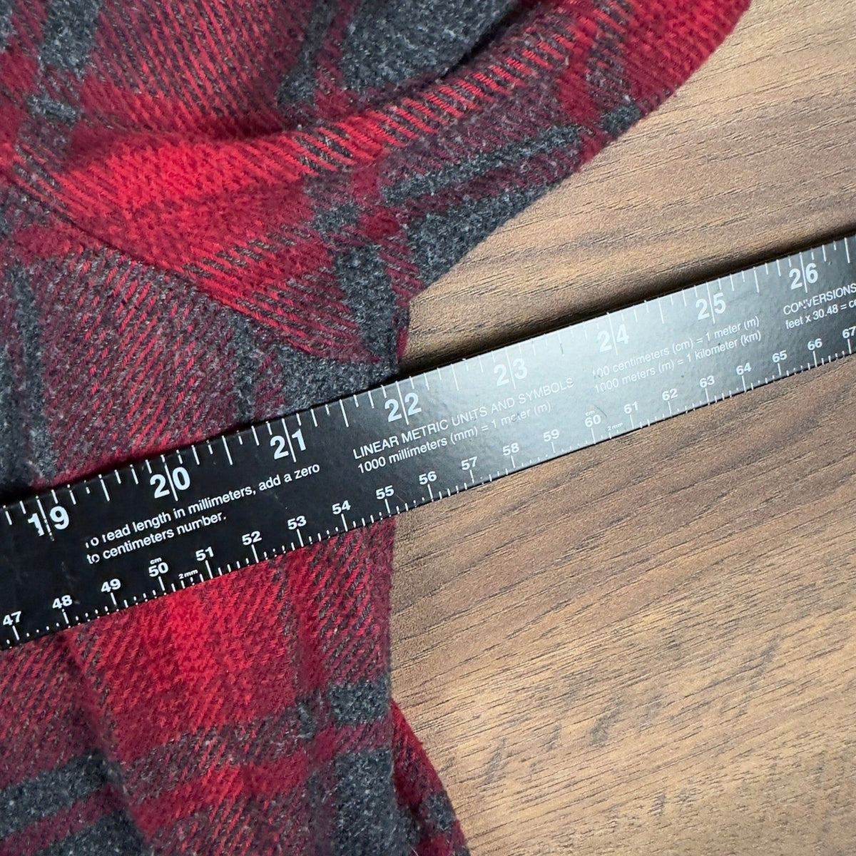 Orvis Red Gray Plaid Flannel Button Down Shirt Mens M Cabin