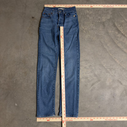 Levi's Wedgie Straight Jeans Womens 24x28 Blue