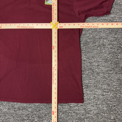 Jerzees Abercrombie Country Inn Polo Mens L Burgundy