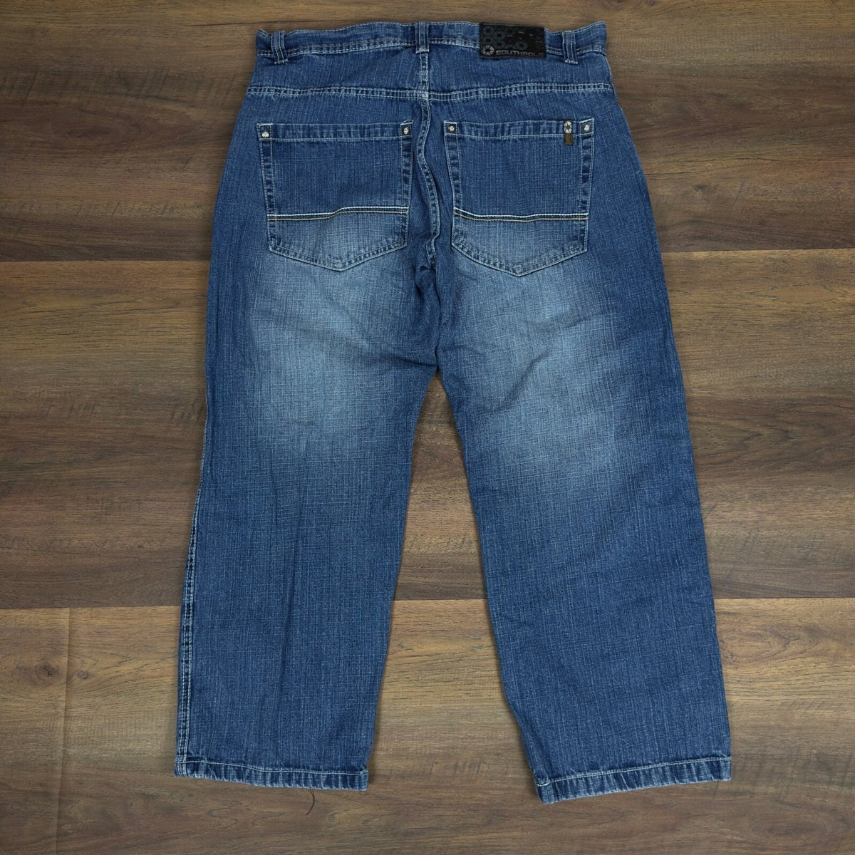 Y2K Southpole Baggy Jeans Mens 38x30 Medium Wash Wide Leg
