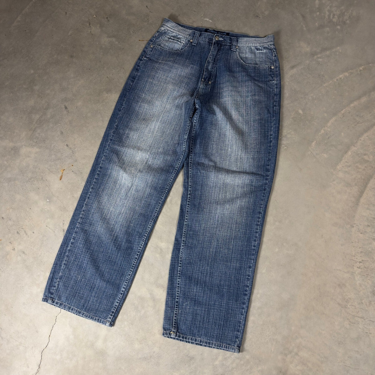 Vintage Y2K Koman Jeans Baggy Denim Mens 36x34 Blue