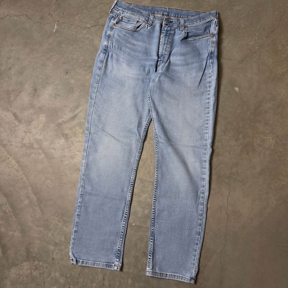 Levi's Straight Leg Jeans Mens 36x32 Light Wash Classic