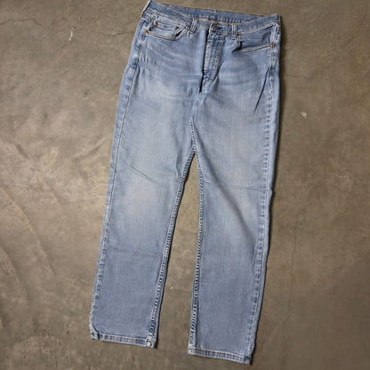 Levi's Straight Leg Jeans Mens 36x32 Light Wash Classic